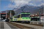 Der TPC Beh 4/8  591 wird in Aigle für die Abfahrt nach Les Diablerets vorbereitet. 

17. Feb. 2024