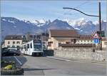 Kurz nach der Haltestelle Aigle March� ist der TPC ASD Abe 4/8 473 als R71 auf dem Weg nach Les Diablerets. 

9. Feb. 2026
