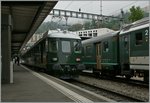 Der MTHB ABDe 4/4 N 12 des Vereins Historische Mittelthurgaubahn in Locarno.