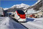 Der SBB RABe 501 002  Aargau  ist als EC 10013 von Zürich nach Milano Centrale in Airolo unterwegs ist.