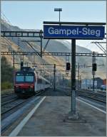 Ein Walliser Domino nach Brig verlässt Gampel-Steg  7.
