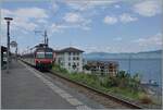 In St-Gingolph wendet der RegionAlpes RBDe 560 011; der Domino ist von Brig angekommen und wird wieder nach Brig zur�ck fahren.

16. Juni 2025
