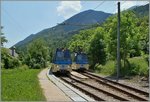 In Gagnone-Orcesco kreuzen sich zwei SSIF Ferrovia Vigezzina Treno Panoramico.
10. Juni 2014