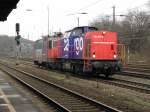 SBB Cargo 203 405-6 mit 421 384-9 in K�ln West am 12.2.2011