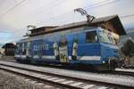 Ge 4/4 MOB 8001 steht am 31 Dezember 2025 in Zweisimmen.