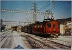 Wenn der BDe 4/4 der Strecke Vevey - Puidoux Chexbres in die Werkstatt musste, sprang eine Re 4/4 I und ein zusätzlicher Reisezugwagen ein und so dass die Ersatz-Komposition aus Re 4/4 B und Bt