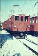 Die 1916 f�r die Bernina-Bahn gebaute Ge 6/6 und 1929 zur Ge 4/4 umgebaute  RhB Ge 4/4 181 in Blonay.
