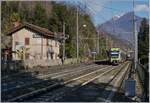 Nun fährt die BLS planmässig bis nach Domodossola; hier der RE  Lötschberger  4265 von Bern nach Domodossola kurz nach seinem Halt in Preglia.