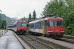 OeBB: Nicht allt�gliche Zugskreuzung in der Klus bei Balsthal am 16.