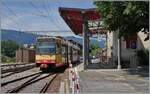Der Travys OC Be 4/8 N° 3 (94800 450 003-9 D-TVYS) ist in Orbe angekommen und wartet nun auf die Rückfahrt als R11 26845. 

5. Juli 2025