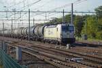 CD cargo 193 585 steht mit ein Kesselwagenzug am 26 Oktober 2022 in Nijmegen.