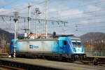 cd-cargo/861452/388-005-von-cd-cargo-bei 388 005 von CD Cargo bei der Durchfahrt im Bahnhof Decin hl.n. am 13.3.24