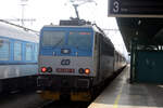 362 087 von Ceske Drahy verlsst als Os 6812 mit ziel Kadan predmesti den Bahnhof Decin hl.n. am 13.3.24