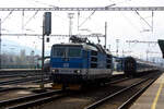 371 001 von Ceske Drahy auf Rangierfahrt im Bahnhof Decin hl.n. am 13.3.24