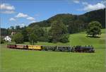 Abfahrt der Eb 3/5 9 der Bodensee-Toggenburg-Bahn mit ihrem wunderbaren Personenzug von Neuenthal.