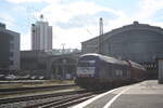 ER20-015 der WFL/SKL verlsst als RE6 mit ziel Chemnitz Hbf den Bahnhof Leipzig Hbf am 11.3.24